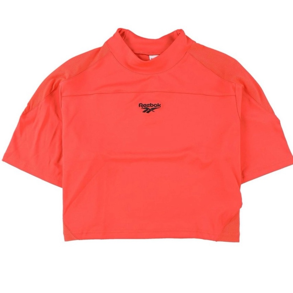 Reebok Bright Coral Cropped Tee